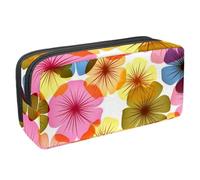 etoenbrc Pencil Case, Beautiful Floral F Pencil Pouch with Zipper, Waterproof Pen Bag Office Supplies Stationery Organizer for Teens Girls Adults Student