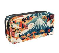 etoenbrc Pencil Case, China Travel Routes Pencil Pouch with Zipper, Waterproof Pen Bag Office Supplies Stationery Organizer for Teens Girls Adults Student