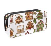 etoenbrc Pencil Case, Cookie House and Tree Pencil Pouch with Zipper, Waterproof Pen Bag Office Supplies Stationery Organizer for Teens Girls Adults Student