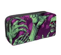etoenbrc Pencil Case, Halloween Zombie Hands E Pencil Pouch with Zipper, Waterproof Pen Bag Office Supplies Stationery Organizer for Teens Girls Adults Student