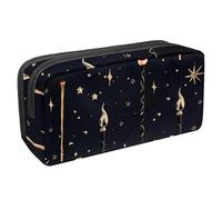 etoenbrc Pencil Case, Magic Stick Pattern Pencil Pouch with Zipper, Waterproof Pen Bag Office Supplies Stationery Organizer for Teens Girls Adults Student