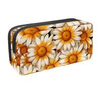 etoenbrc Pencil Case, Orange Magritte Pencil Pouch with Zipper, Waterproof Pen Bag Office Supplies Stationery Organizer for Teens Girls Adults Student