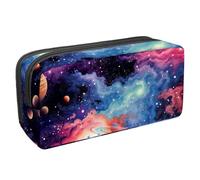 etoenbrc Pencil Case, Star Milky Way Pencil Pouch with Zipper, Waterproof Pen Bag Office Supplies Stationery Organizer for Teens Girls Adults Student