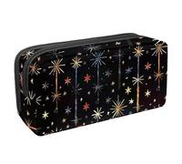 etoenbrc Pencil Case, Starlight Magic Stick Pencil Pouch with Zipper, Waterproof Pen Bag Office Supplies Stationery Organizer for Teens Girls Adults Student