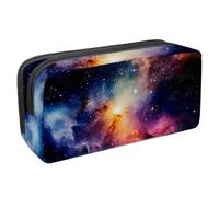 etoenbrc Pencil Case, Super Milky Way Stars Pencil Pouch with Zipper, Waterproof Pen Bag Office Supplies Stationery Organizer for Teens Girls Adults Student