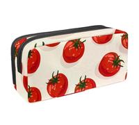 etoenbrc Pencil Case, Tomato Print Pencil Pouch with Zipper, Waterproof Pen Bag Office Supplies Stationery Organizer for Teens Girls Adults Student