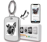 ETOFIXEE Ink Screen Keyring Compatible with Apple Find My, E-Ink Airtag Carabiner, Ink Screen Smart Key Holder, It Is A Personalised Gift Idea For Friends And Family, Wq, 55 * 38 * 7.8 mm