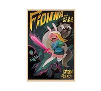 ETOMEY Animated Adventure Drama Adventure Time Art Posters 25 Canvas Poster Bedroom Decor Sports Landscape Office Room Decor Gift Unframe-style 12x18inch(30x45cm)