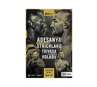 ETOMEY Boxing-UFC 293 Israel Adesanya Vs. Sean Strickland 2023 Fight Poster Canvas Poster Bedroom Decor Sports Landscape Office Room Decor Gift Unframe-style 12x18inch(30x45cm)