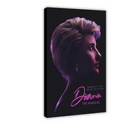 ETOMEY Diana The Musical Poster Canvas Poster Wall Art Decor Print Picture Paintings for Living Room Bedroom Decoration Frame-style 12x18inch(30x45cm)