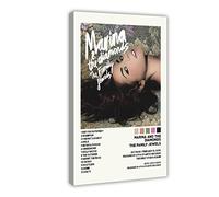 ETOMEY Exclusive Art Singer Marina Diamandis Music Cover Family Jewels Poster Canvas Poster Bedroom Decor Sports Landscape Office Room Decor Gift Frame-style 12x18inch(30x45cm)