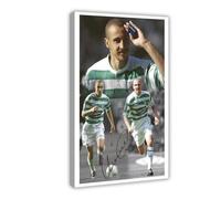 ETOMEY Football Player -Henrik Larsson Canvas Poster Wall Art Decor Print Picture Paintings for Living Room Bedroom Decoration Frame-style 16x24inch(40x60cm)