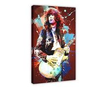 ETOMEY Jimmy Page Is One of Rolling Stone Magazine's 100 Greatest Big Guitarists 6 Canvas Poster Bedroom Decor Sports Landscape Office Room Decor Gift Frame-style 12x18inch(30x45cm)