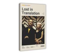 ETOMEY Lost in Translation Movie Poster - Bill Murray Scarlett Johansson - Canvas Poster Bedroom Decor Sports Landscape Office Room Decor Gift Frame-style 16x24inch(40x60cm)