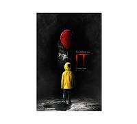 ETOMEY Stephen King's IT You'll Float Too Movie Cover Canvas Poster Bedroom Decor Sports Landscape Office Room Decor Gift Unframe-style 08x12inch(20x30cm)