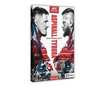 ETOMEY UFC Fight Night London Tom Aspinall Vs. Marcin Tybura 2023 Fight Poster Canvas Poster Wall Art Decor Print Picture Paintings for Living Room Bedroom Decoration Frame-style 16x24inch(40x60cm)