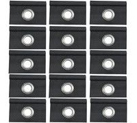 Etomvoop 15Pcs Awning Rail Piping Eyelets 8mm Keder Awning Hook Camping Hanger Hooks for for Motorhome, Caravan, Camping Tent and Awning