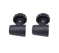 Etomvoop 2pcs Campervan Window Stay Lock Heavy Duty Polyplastic Black Lever Lock Knob for Caravan Motorhome Accessories