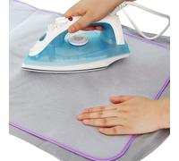 Etomvoop 2pcs Ironing Cloth Heat-Resistant Pressing Cloth Protector Large Size 40X90cm Scorch-Saving Mesh Cloth Pad Protective for Avoid Ironing Damage And Shine To Garments Clothes,purple