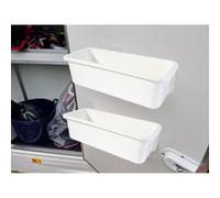 Etomvoop 2pcs Motorhome Door Storage Box Large Size 35X12cm Self-Adhesive Wall Mounted Pockets Small Items Organiser Containers for T4 T5 T6 RV Van Caravan Barn Door Camping Accessories