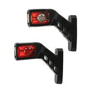 Etomvoop 2X 12V 24V LED Side Marker Lights Lamps Three-color edge Waterproof LED Blinker Clearance Lights Lamps for Car Trailer Truck Camper