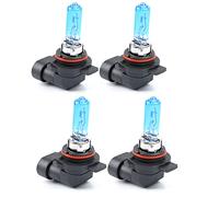 Etomvoop 4PCS 9012 Hir2 Halogen Headlight Bulb Super White 12V 100W Blue Xenon Car Headlight 6000K Auto Halogen Bulb Clear Quartz Glass Car Lights (9012 Hir2 100W)