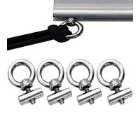 Etomvoop 4PCS Awning Rail Stoppers 6mm Camping Tent Equipment Caravan Accessories, 12mm x 6mm