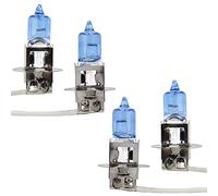 Etomvoop 4PCS H3 Xenon White 100W 12v Halogen Headlight 453 Fog Light Car Bulb Fog Lights Main Or Dipped Beams Car Replacement Parts (H3 100W)