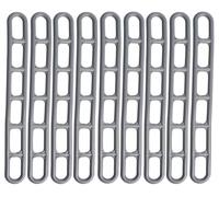 Etomvoop 50Pcs Caravan Awning Ladders Straps Extra Strong Storm/High Wind Awning Pegging Tension Bands Motorhome Camping Tent Fixing Tensioning Rubber Straps With 6 Adjustable Mounting Hole