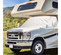 Etomvoop Car Windshield Cover Anti-UV Silver Windscreen Frost Snow Ice Protection Cover for Fi-at Duc-ato Peu-geot Boxer Citr-oen Relay X250/290 from 2006-2022 Campervan Motorhome