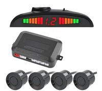Etomvoop RV Rear Reversing Radar Kit with 4 Parking Sensors, 0.3-2.3m Range Audible Warning,LED Display, DC 24V Parking Assistance for T5 Caravan Camping Accessories