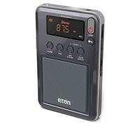 Eton - Elite Mini Compact AM/FM/Shortwave Radio, Internal AM Antenna and Telescoping FM/SW Antenna, Clock and Alarm, Sleep Timer, Custom Leather Case Included, Commitment to Preparedness