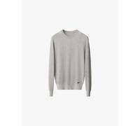 Eton Mens Eton Branded Crewneck Cotton-Knit Sweatshirt Light Grey XL