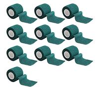 ETOPARS 10 Rolls Self Adhesive Cohesive Wrap Bandages Strong Elastic First Aid Tape Adherent Dark Green for Wrist Ankle Sport 2 Inch X 5 Yards
