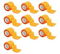ETOPARS 10 Rolls Self Adhesive Cohesive Wrap Bandages Strong Elastic First Aid Tape Adherent Orange for Wrist Ankle Sport 2 Inch X 5 Yards
