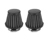 ETOPARS 2Pcs Black Motorcycle Air Intake Filter Kit Auto Cold Air Intake Filter 60mm Clean Clamp Air Filter Induction Carburetor Off Road Scooter