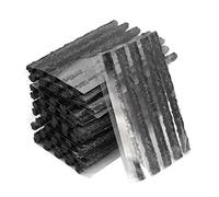 ETOPARS 50 Pcs Emergency Tubeless Tire Puncture Repair Strip Strings Kit Plug Rubber Tool Recovery Car Motorcycle Bike Black 200mm x 6mm