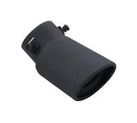 ETOPARS 63mm Exhaust Tail Pipe Universal Exhaust Muffler Tip Pipe Stainless Steel Car Rear Tail Throat Muffler Single Outlet End Tailpipe Tube Bend Black