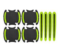 ETOPARS 8 Pcs Car Door Handle Reflective Stickers Green Auto Door Cup Handle Paint Scratch Protector Sticker Bowl Scratch Guard Film Pad Reflective Strip