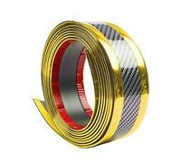 ETOPARS Car Door Sill Protector Strips Carbon Fiber Gold Auto Bumper Guard Scratch Protection Sticker Trim Threshold Anti Scratch 2.5m*7cm