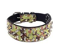 ETOPARS Dog Collar with Spike Studs, Spiked Collar with Studs, Bullet Nail Rivet Dog Collar, Dog Collar for Medium & Large Dogs Pitbull