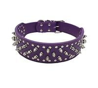 ETOPARS Dog Collar with Spike Studs, Spiked Collares with Studs, Bullet Nail Rivet Dogs Collar, Collar for Medium & Large Pets Pitbull