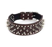 ETOPARS Dog Collar with Spike Studs, Spiked Collares with Studs, Bullet Nail Rivet Dogs Collar, Collar for Medium & Large Pets Pitbull