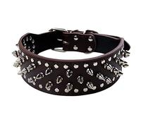 ETOPARS Dog Collar with Spike Studs, Spiked Collares with Studs, Bullet Nail Rivet Dogs Collar, Collar for Medium & Large Pets Pitbull