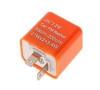 ETOPARS Orange 12V 2Pin Adjustable Electronic Turn Signal LED Light Flasher Relay Fix Motorcycle Hyper Blink Flash Indicator