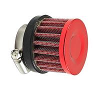 ETOPARS Red Motorcycle Air Intake Filter Kit Universal Car Auto Cold Air Intake Filter 25mm Clean Clamp Air Filter Induction Carburetor Off Road Scooter