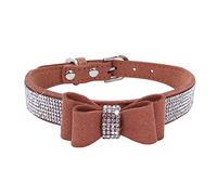 ETOPARS Rhinestone Dog Collar, Cute Dazzling Dog Rhinestone Collar, Crystal Diamond Pet Dog Cat Collar, Pet Collars with Rhinestones, Dog Collar Harness for Small & Medium Dogs