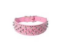 ETOPARS Rivet Anti Bite Nail Collar for Dog, Spiked Pet Collars with Rivets Studded Punk Style, Necklace for Large and Medium-Sized Dogs