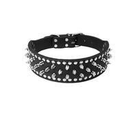 ETOPARS Rivet Anti Bite Nail Collar for Dog, Spiked Pet Collars with Rivets Studded Punk Style, Necklace for Large and Medium-Sized Dogs