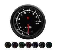 ETOPARS Universal Car Vehicle 2inch 52mm Pointer Tacho Tachometer Gauge Meter Kit RPM 7 Color LED Light Pointer Indicator Dail
